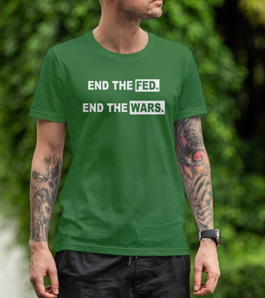 End The Fed End The Wars Shmichard Schmerez T-Shirt