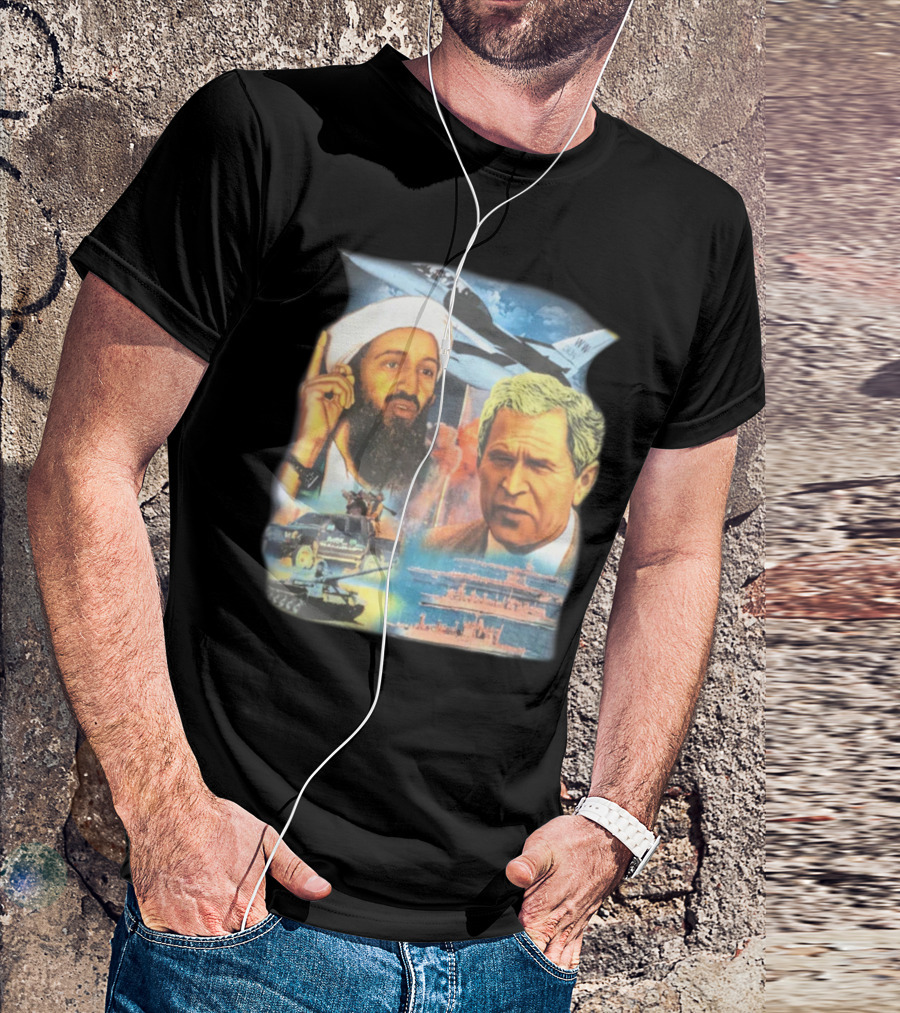 Illusive Music Merch Pure Evil Gas Station Featuring Political Figures And Military T-Shirt