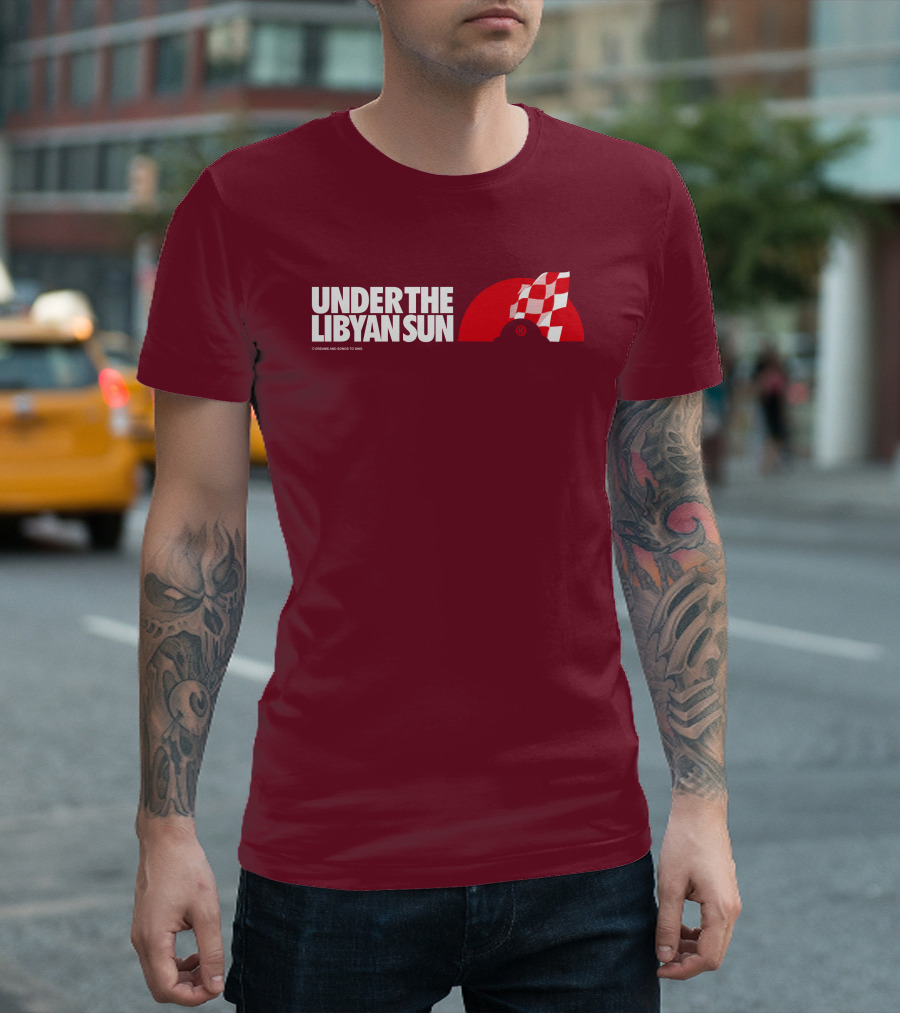 Ste Hoare Under the Libyan Sun Racing Checkered Flag T-Shirt