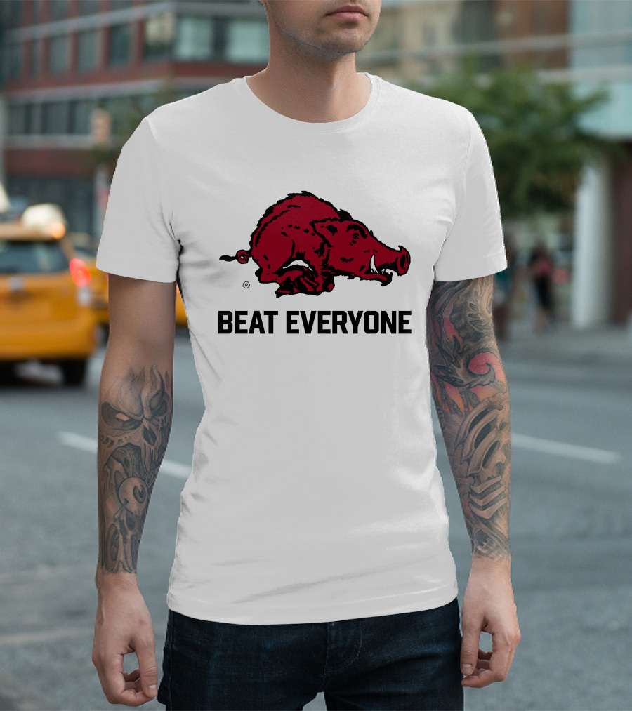 Beat Everyone Razorback Football T-Shirt
