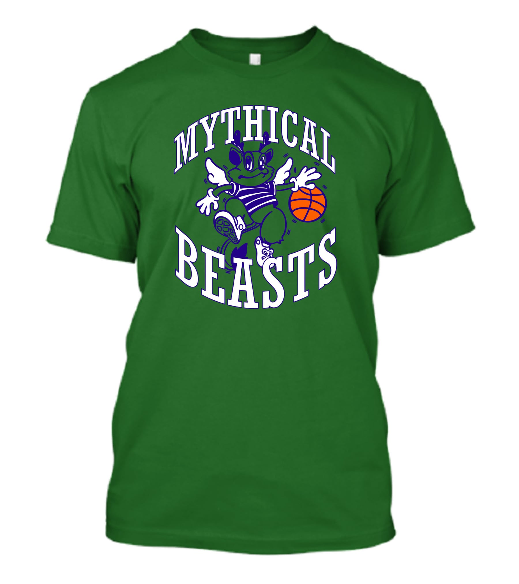 Mythical Beasts 90's B Ball Wings And Hoops T-Shirt