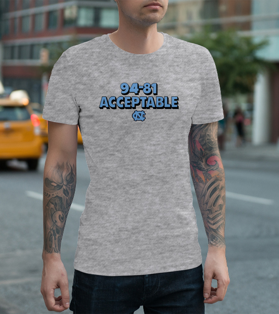 94-81 Acceptable North Carolina Basketball Darren Rovell Merch T-Shirt