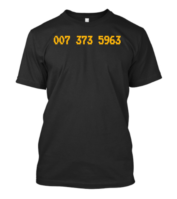007 373 5963 Code Retro Gaming Reference T-Shirt