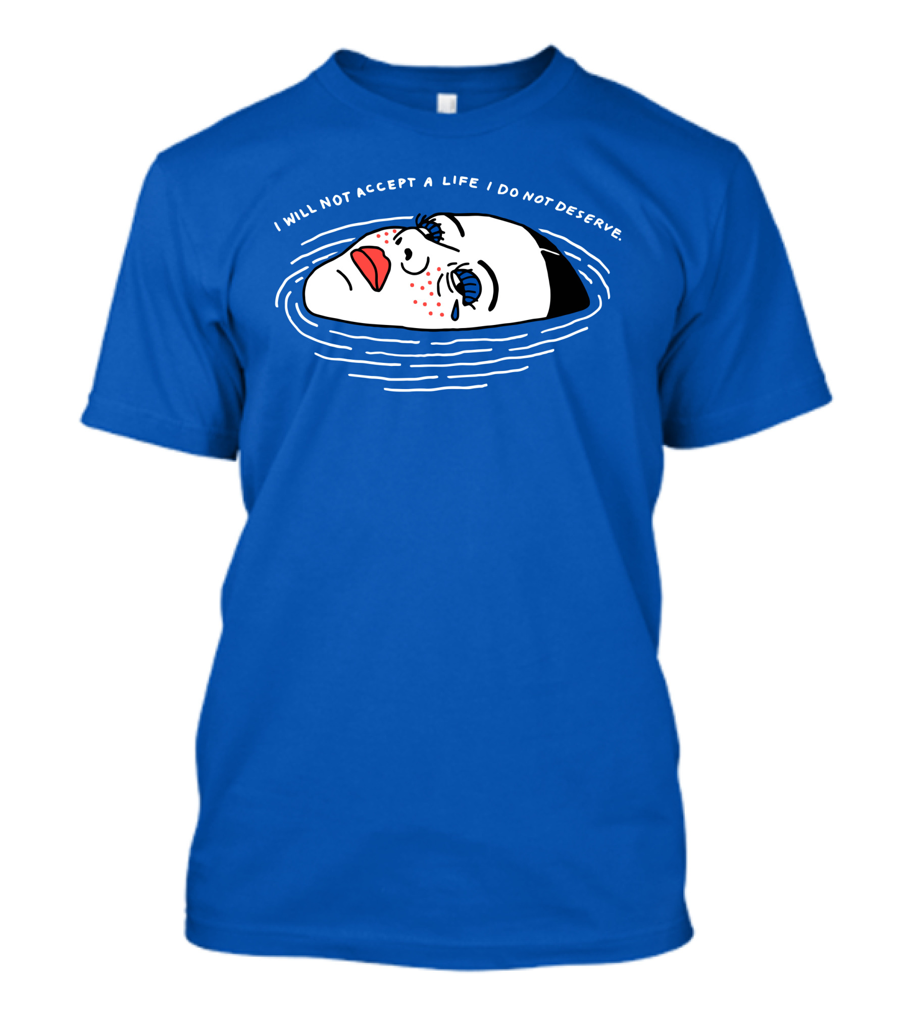 Mia Goth I Will Not Accept A Life I Do Not Deserve Floating Face T-Shirt