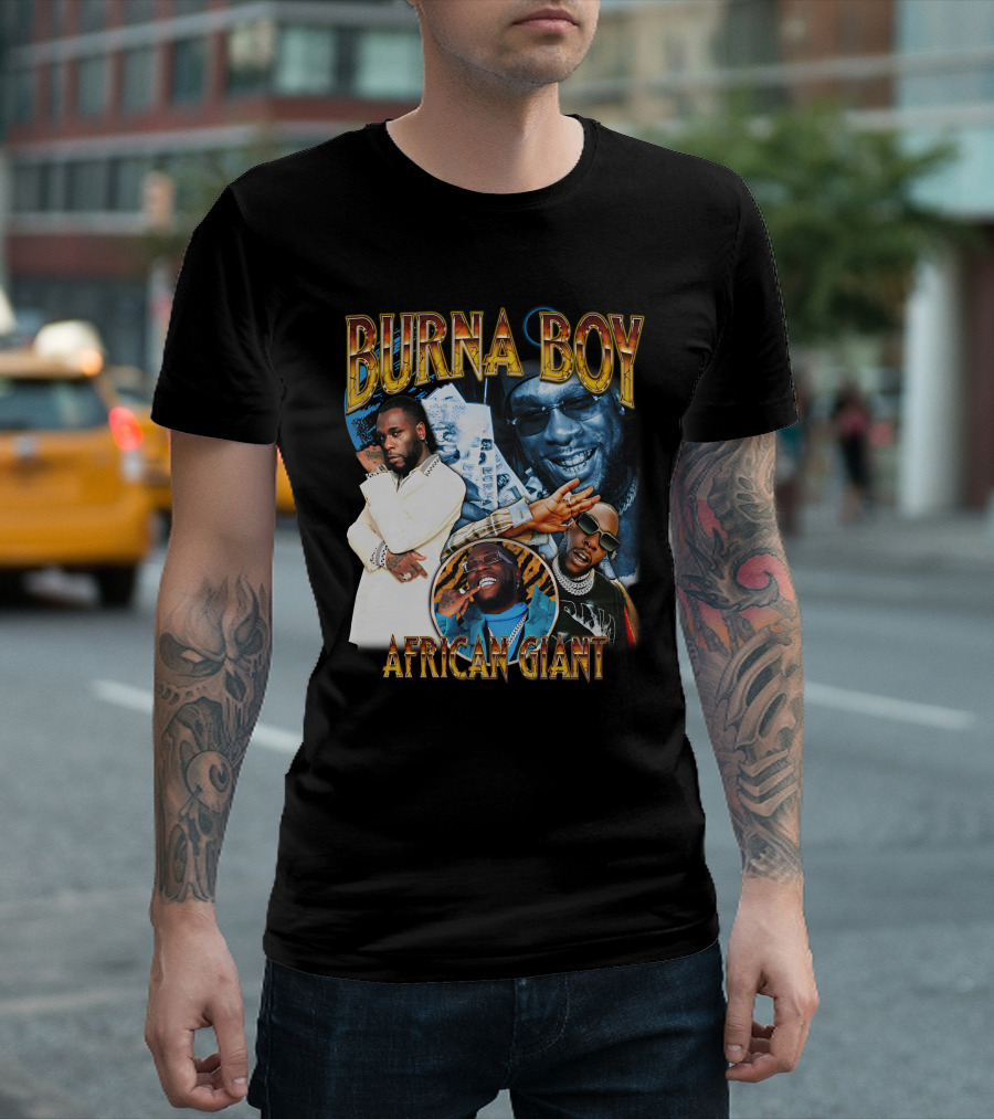 Burna Boy African Giant Sparkboyzco Merch T-Shirt