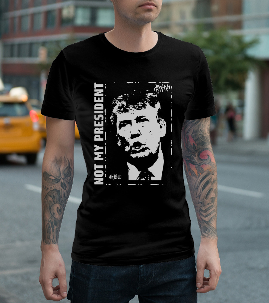 Not My President GBC Goth Angel Sinner Trump T-Shirt