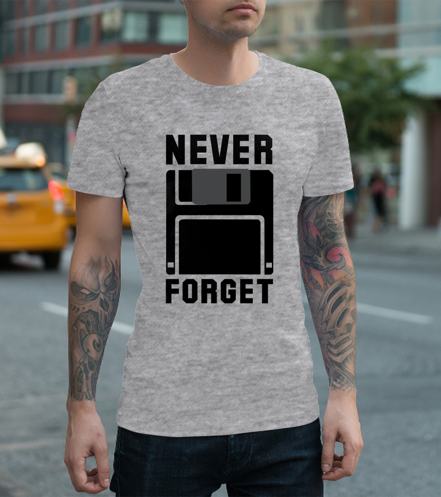 Jack Forge Never Forget Floppy Disk T-Shirt