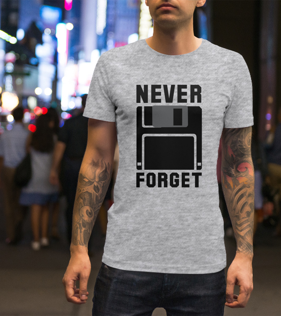 Jack Forge Never Forget Floppy Disk T-Shirt