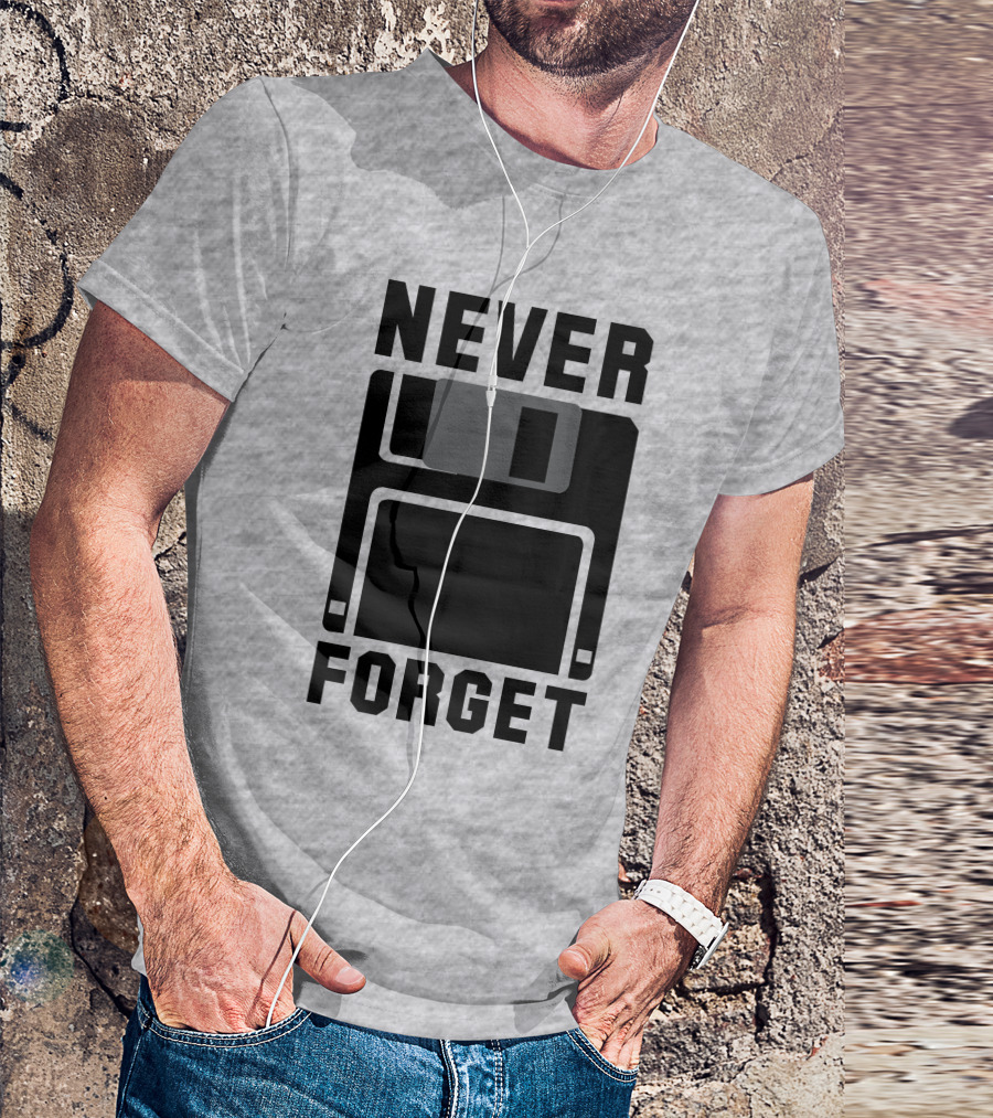 Jack Forge Never Forget Floppy Disk T-Shirt