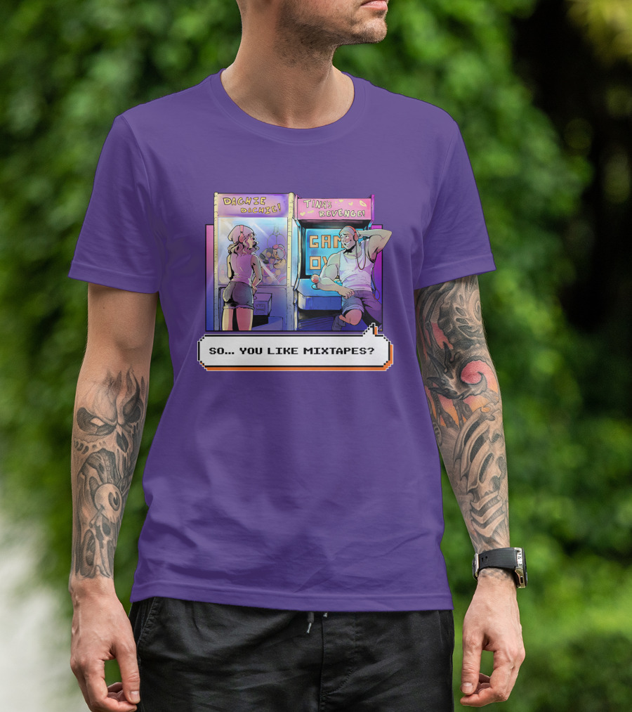 Dashiexp Arcade Dachie Game Over Tina's Revenge So You Like Mixtapes T-Shirt