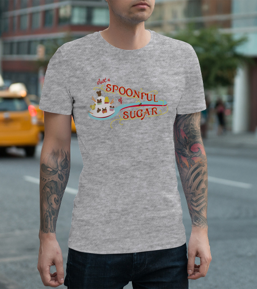 Just A Spoonful Of Sugar Disney Mary Poppins Style Icons T-Shirt