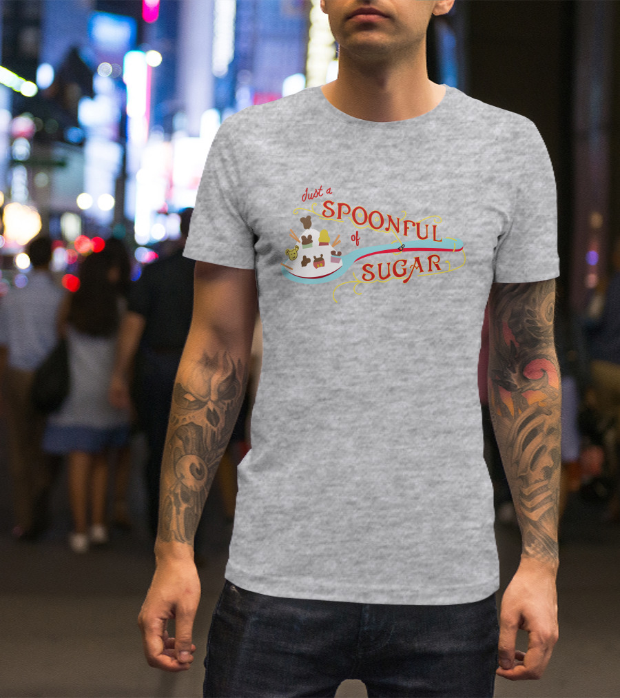 Just A Spoonful Of Sugar Disney Mary Poppins Style Icons T-Shirt