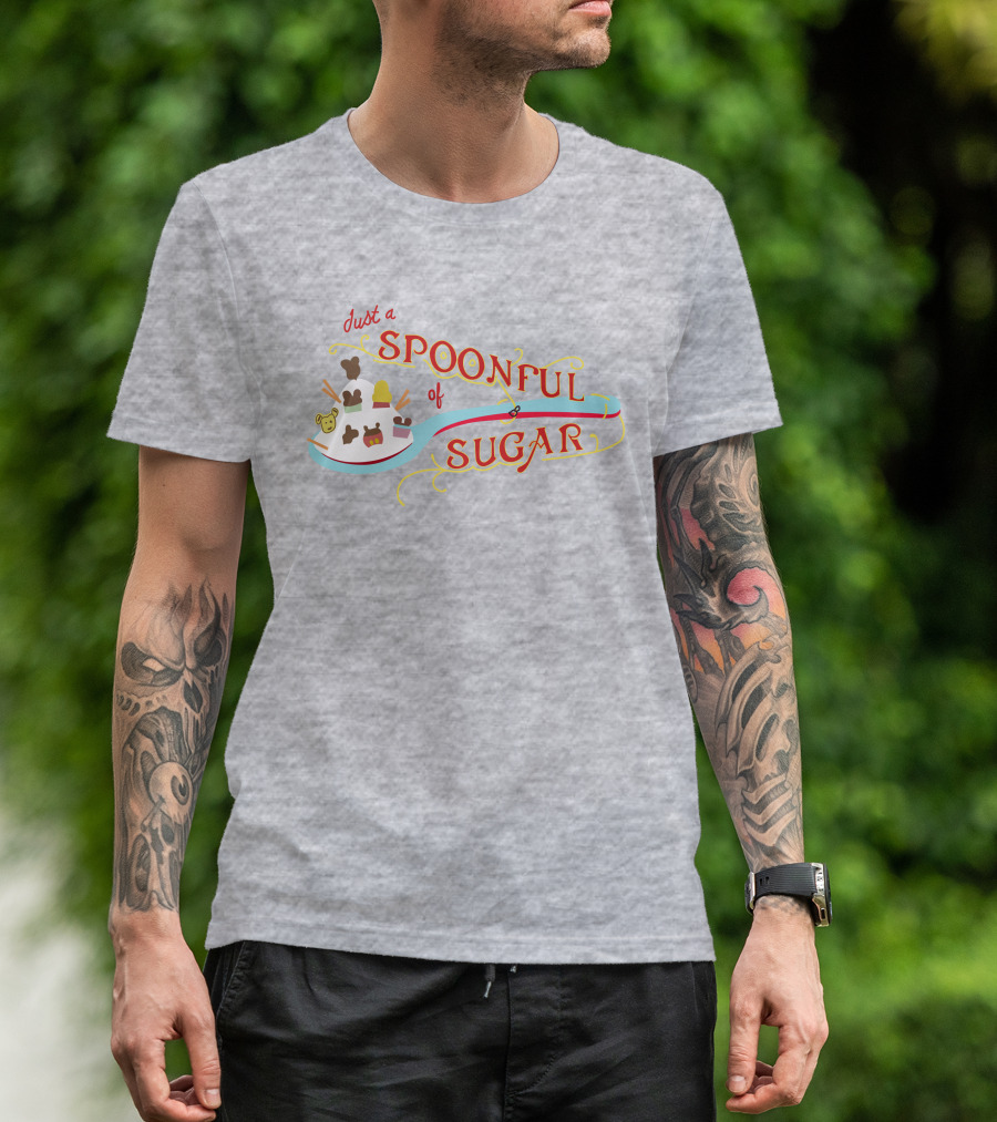 Just A Spoonful Of Sugar Disney Mary Poppins Style Icons T-Shirt