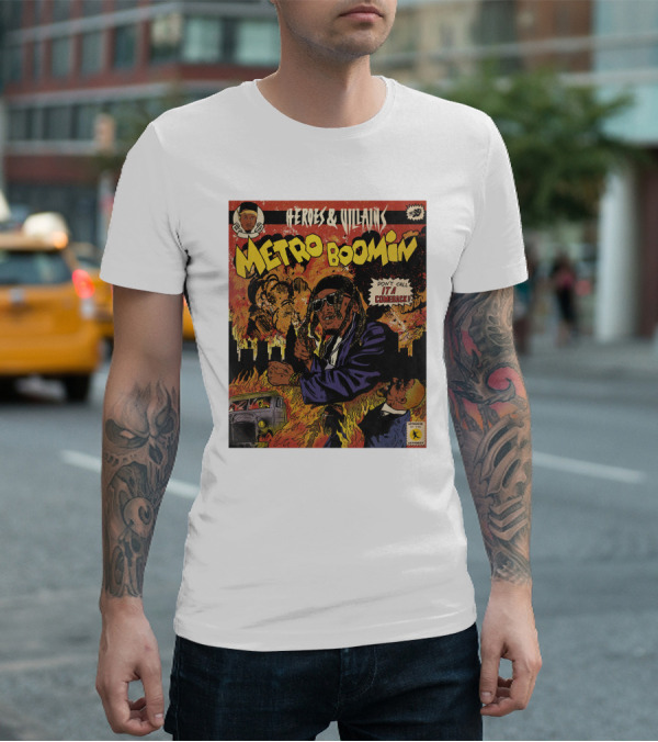 Heroes And Villains Metro Boomin Don't Call It A Comeback Comic T-Shirt
