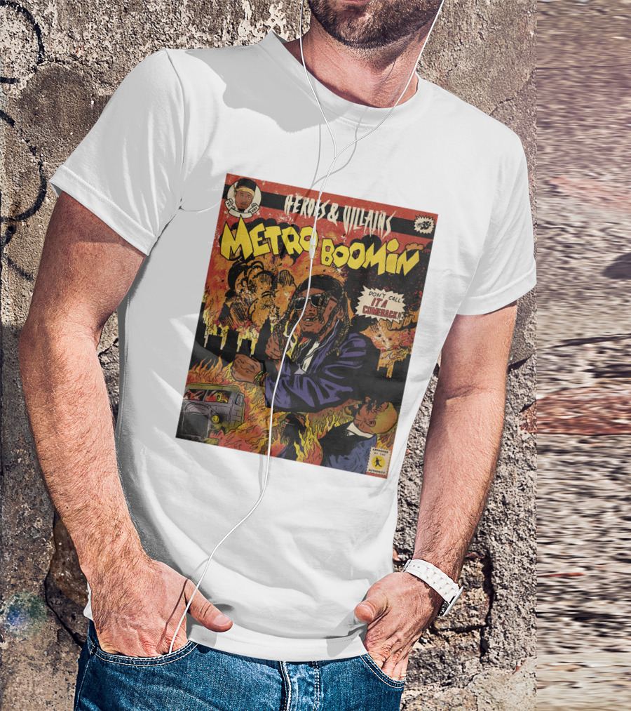 Heroes And Villains Metro Boomin Don't Call It A Comeback Comic T-Shirt