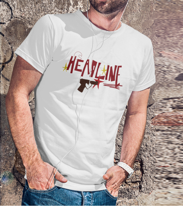 Luludrawww Headline Louis Tomlinson Heart Gun Star T-Shirt