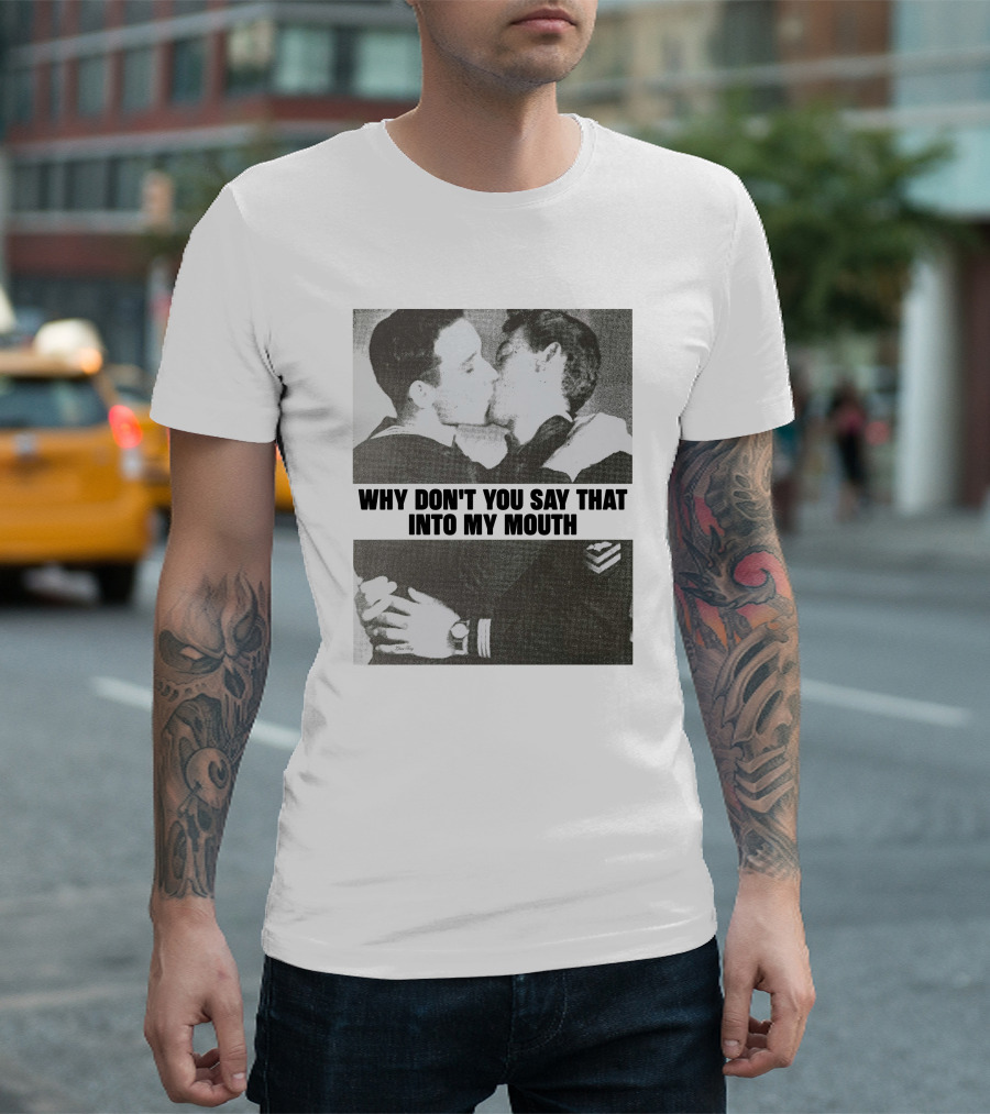 Why Don't You Say That Into My Mouth Frank Iero Must Die T-Shirt