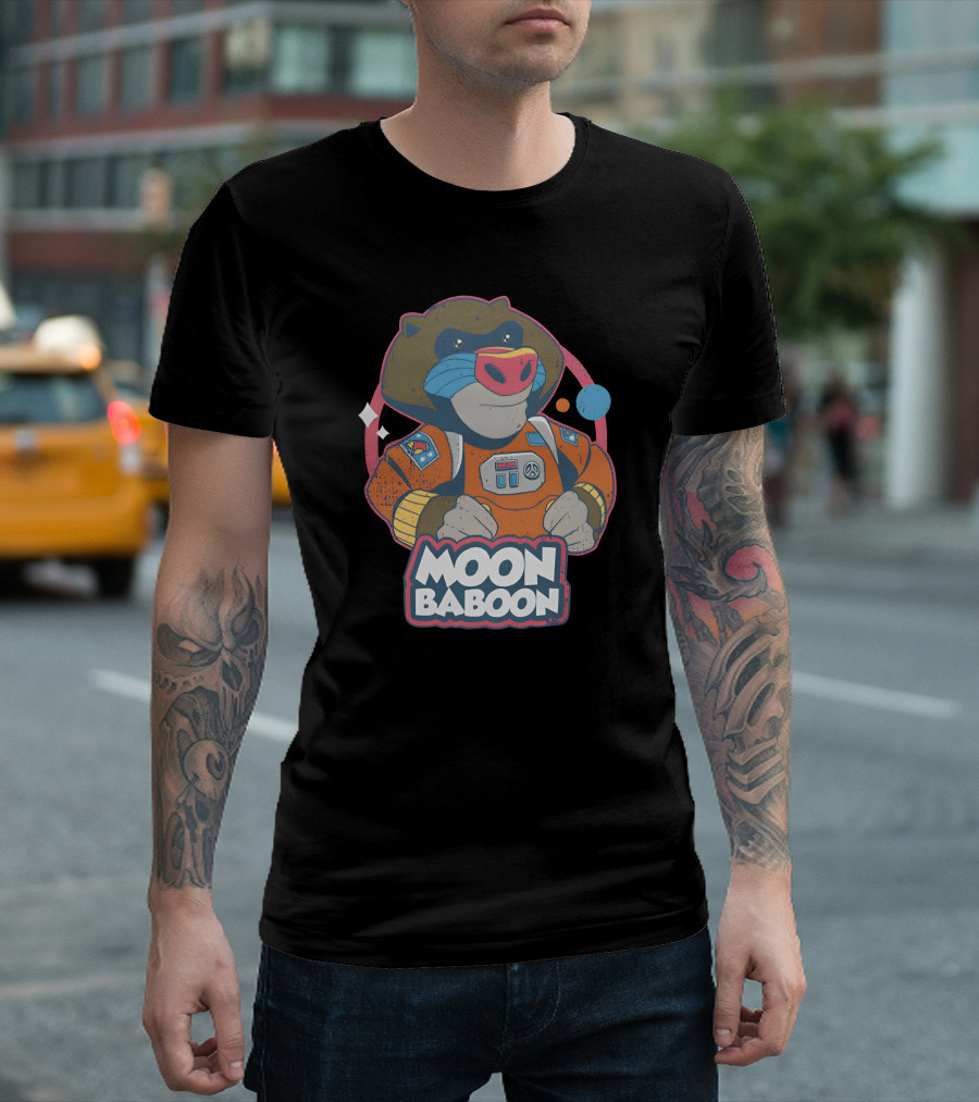 Wario64 It Takes Two Merch Moon Baboon Astronaut T-Shirt