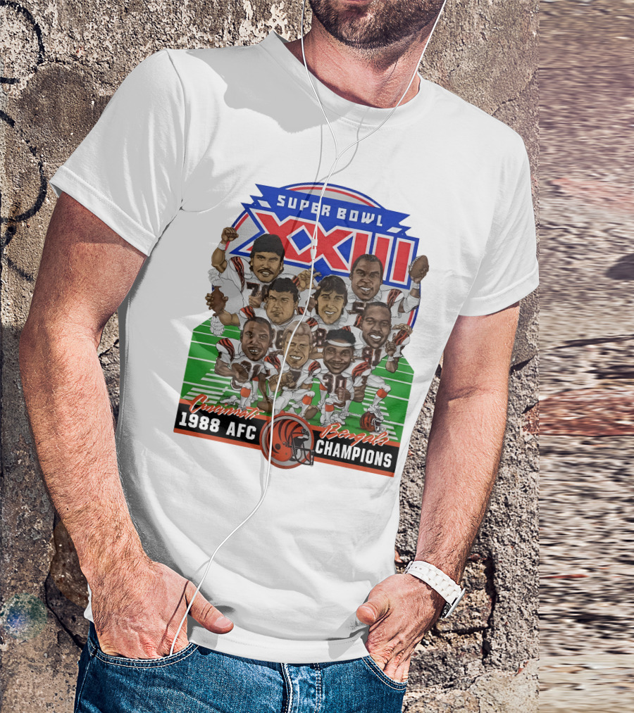 Super Bowl XXIII Cincinnati Bengals 1988 AFC Champions T-Shirt