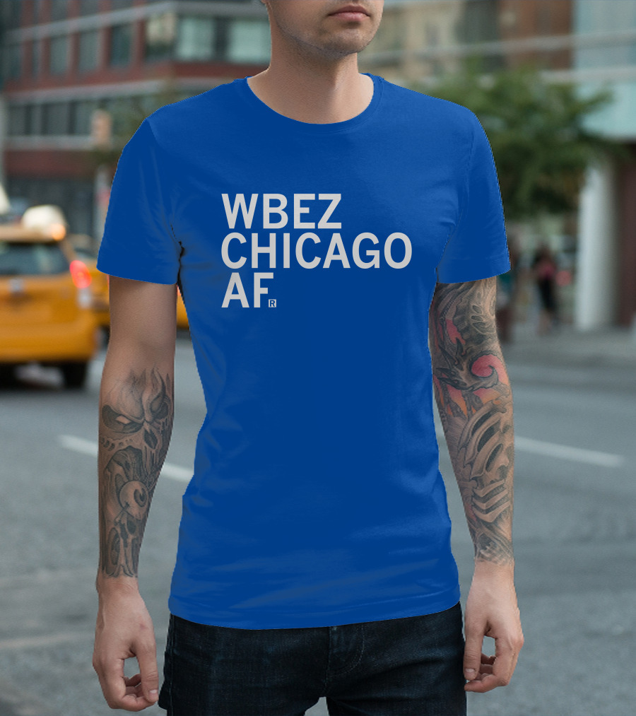 WBEZ Chicago AF Raygun T-Shirt
