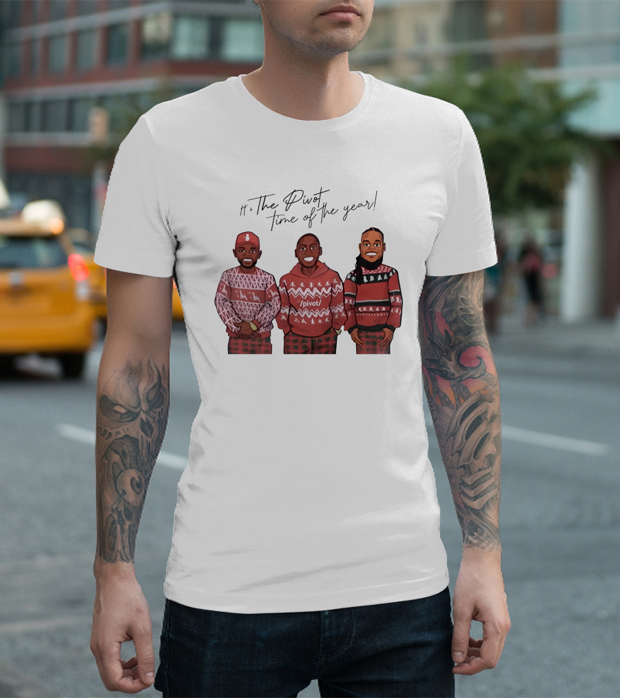 Ryan Clark The Pivot Time Of The Year Holiday Sweater Trio T-Shirt
