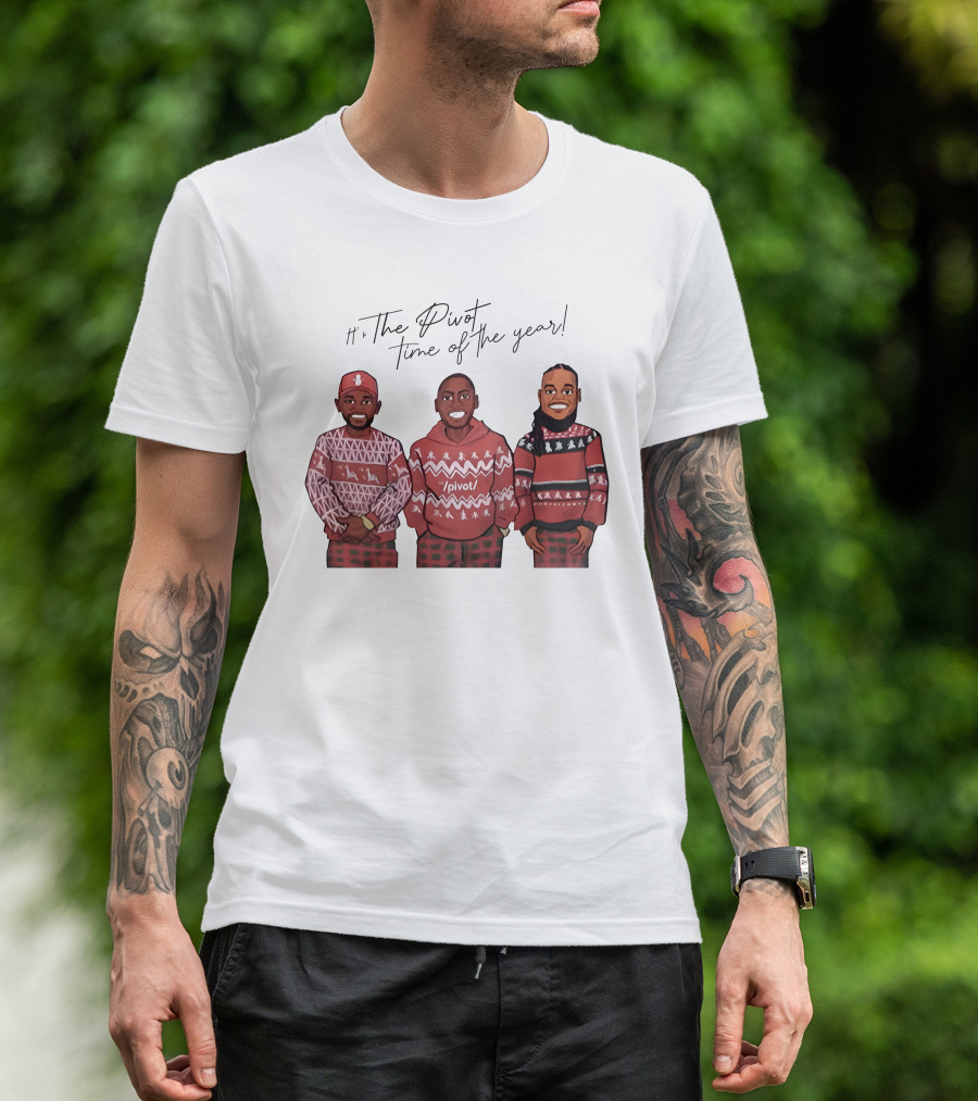 Ryan Clark The Pivot Time Of The Year Holiday Sweater Trio T-Shirt