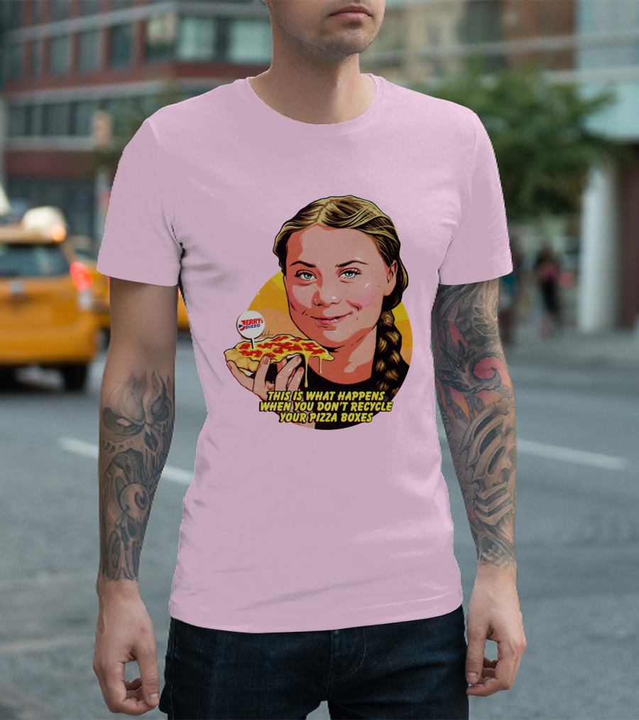 Nordacious This Is What Happens When You Don't Recycle Your Pizza Boxes Jerry's Pizza T-Shirt