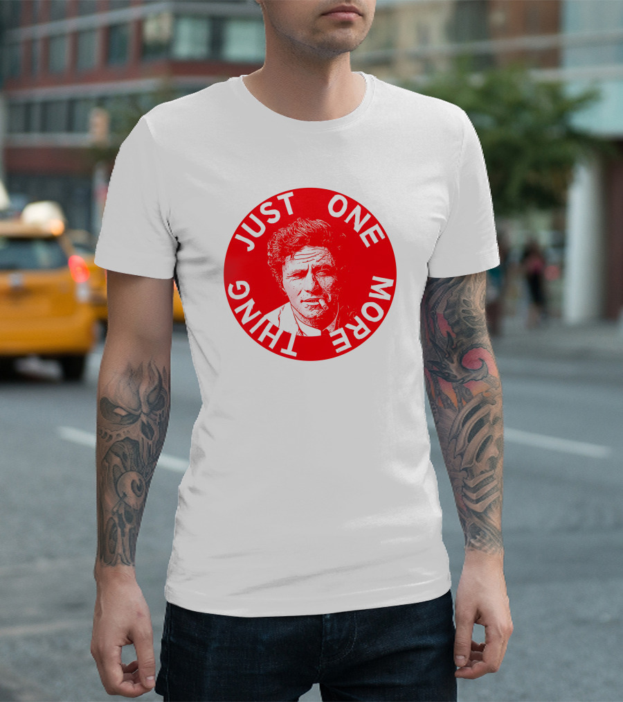 Just One More Thing Mysterious Bookshop Peter Falk T-Shirt