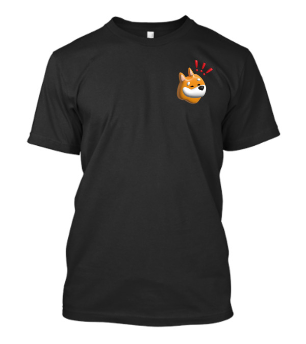 Mediagiraffes $Bonk Emoji Dog With Exclamation Marks T-Shirt