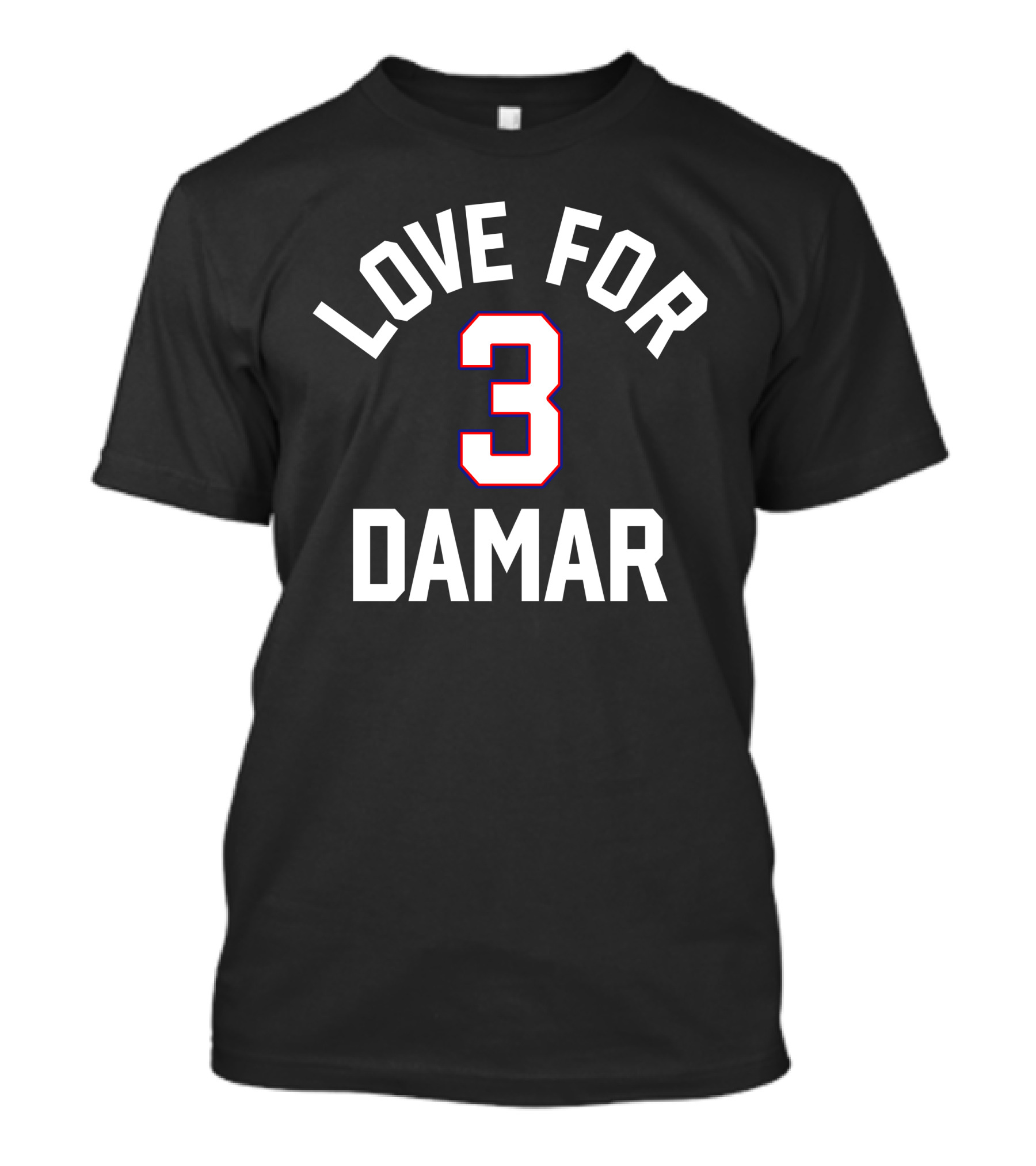 Nfl Love For 3 Damar Hamlin Support T-Shirt