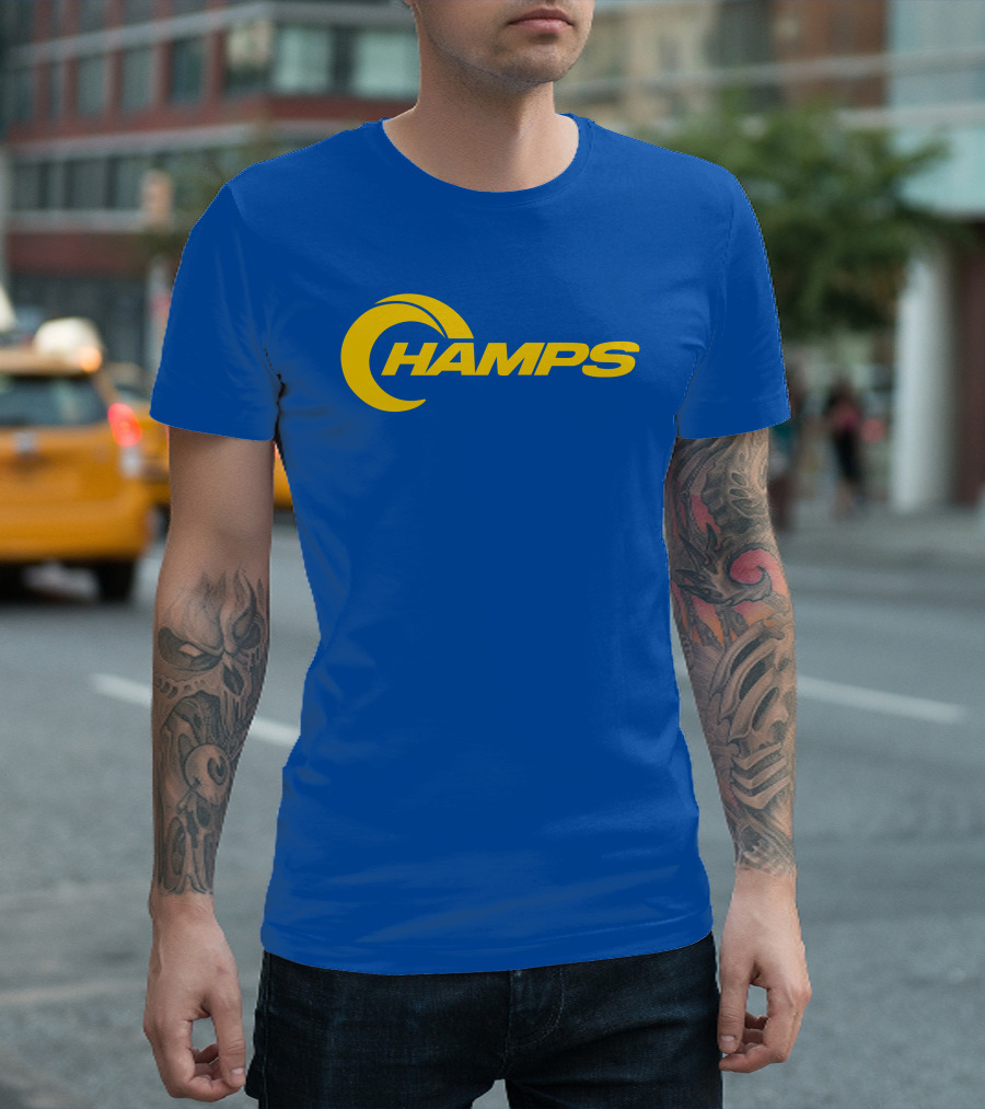 La Champs Danpatrick Yellow Crescent Rams Inspired Merch T-Shirt