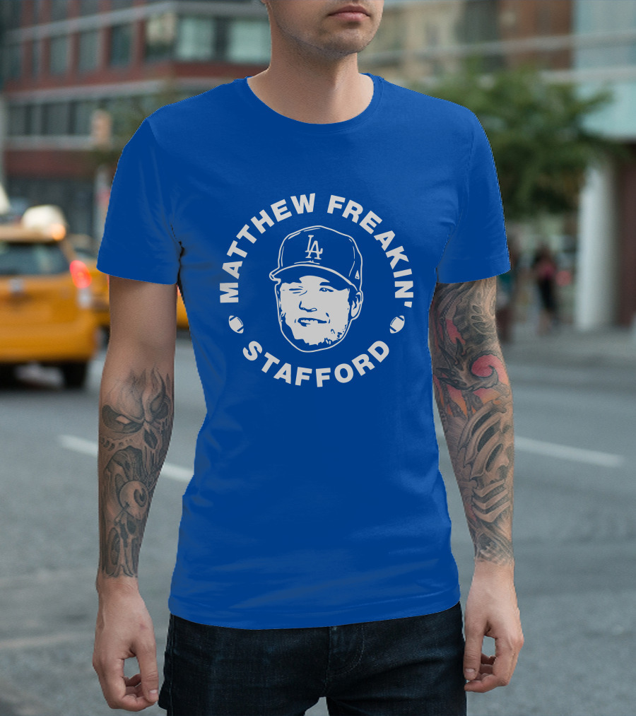 Matthew Freakin' Stafford LA Icon Winking Expression T-Shirt