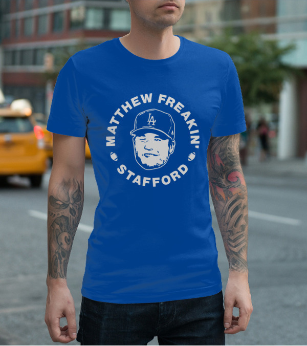 Matthew Freakin' Stafford LA Icon Winking Expression T-Shirt