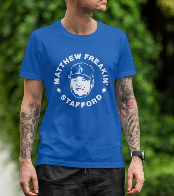 Matthew Freakin' Stafford LA Icon Winking Expression T-Shirt