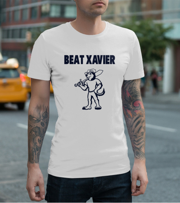 Beat Xavier Mascot With Sword And Cap T-Shirt