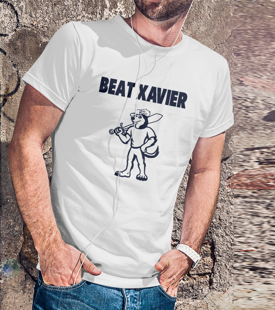 Beat Xavier Mascot With Sword And Cap T-Shirt
