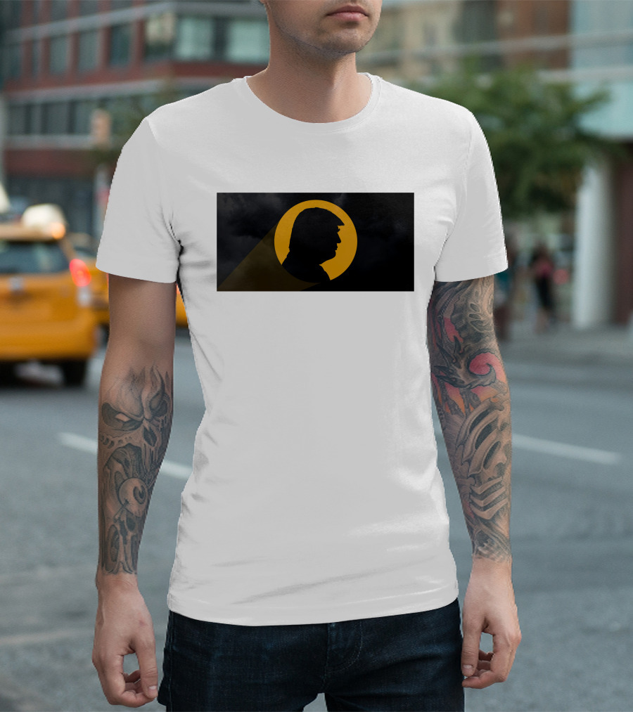 Batman Signal Trump Silhouette Sky T-Shirt