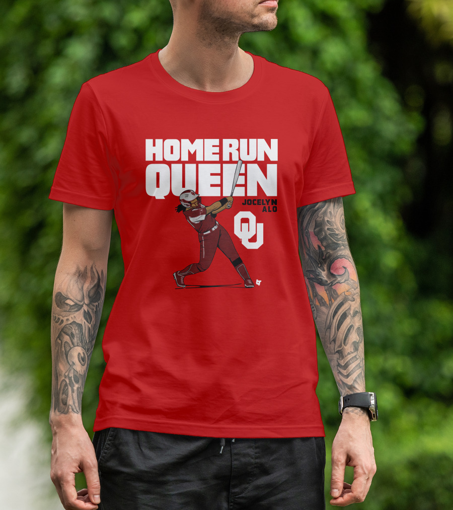Home Run Queen Jocelyn Alo Oklahoma OU T-Shirt