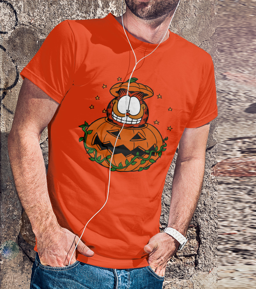 Garfield Jack-O'-Lantern Halloween Pumpkin T-Shirt