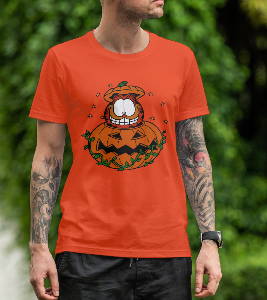 Garfield Jack-O'-Lantern Halloween Pumpkin T-Shirt
