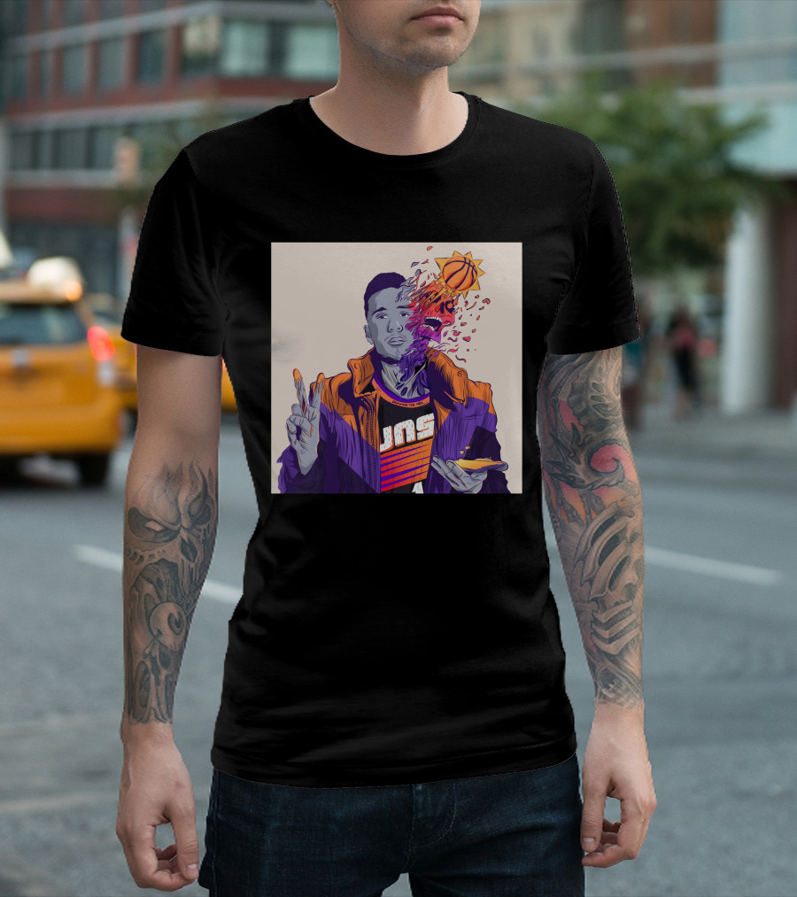 Dangerous Devin Booker Suns Basketball Explosion T-Shirt