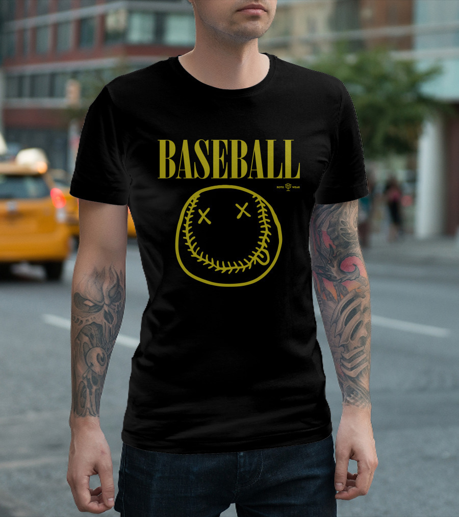 BASEBALL Smells Like Seam Spirit RotoWear T-Shirt
