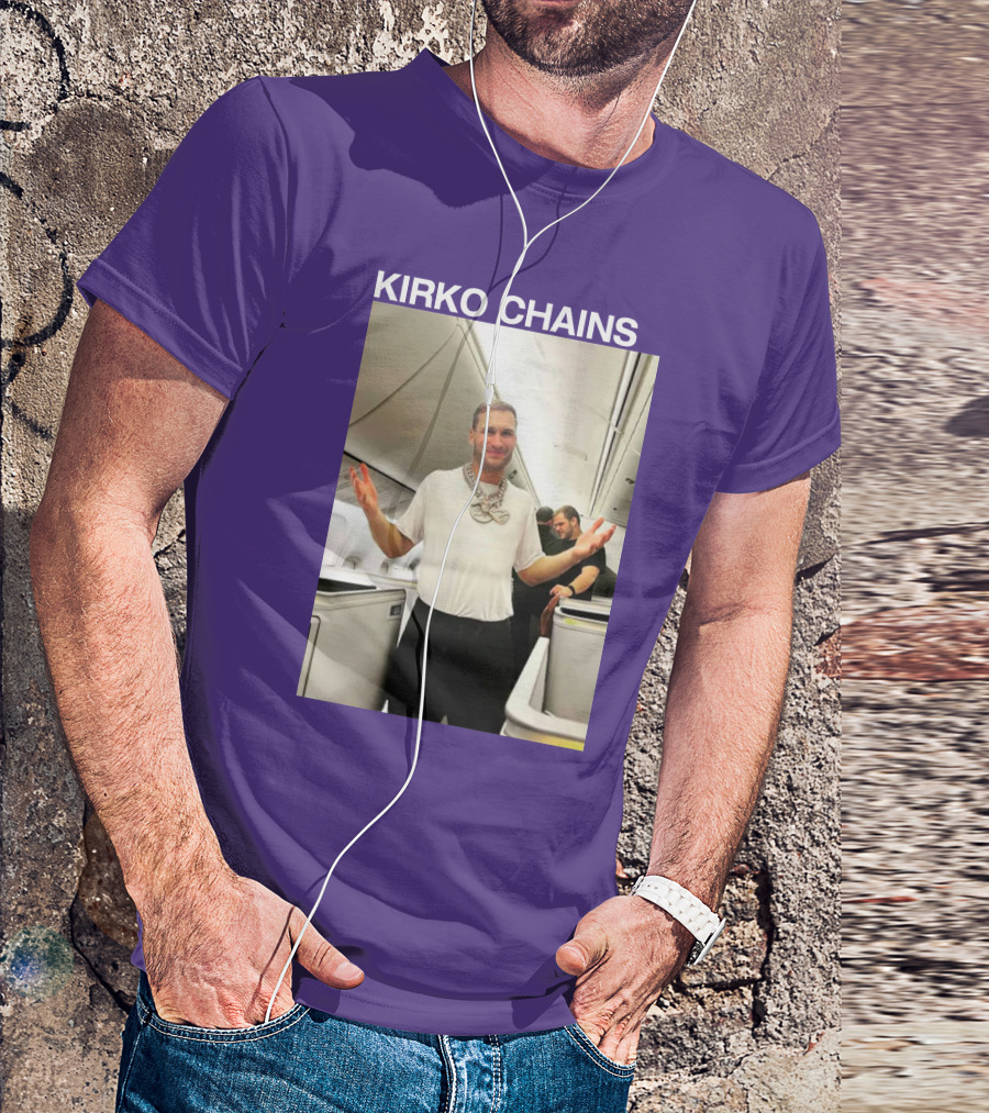 Kirko Chains Airplane Pose With Necklace T-Shirt