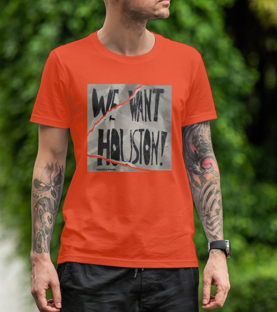 WE WANT HOUSTON EVERPRESS X APHONIKKU T-Shirt