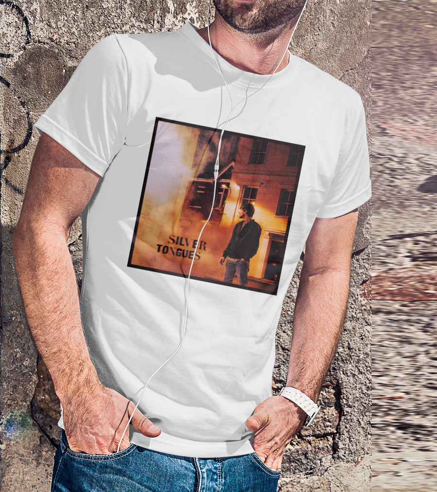 Silver Tongues Urban Night Scene T-Shirt