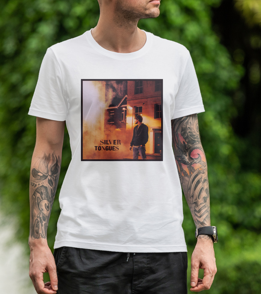 Silver Tongues Urban Night Scene T-Shirt
