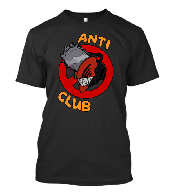 Chain Saw Man Anti Club Chainsaw Head With Red No Sign T-Shirt