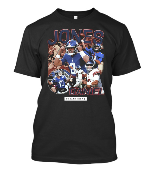 Jones Daniel Dreamathon Football Giants Quarterback Athlete T-Shirt