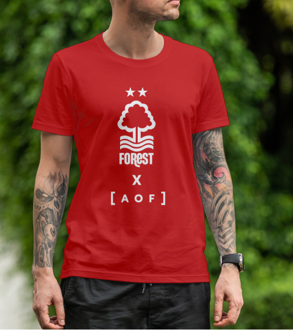 Forest X AOF Nottingham Collaboration Two Stars T-Shirt