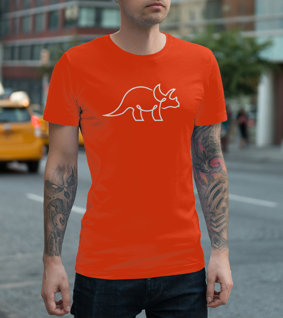 The Try Guys Triceratops Line T-Shirt
